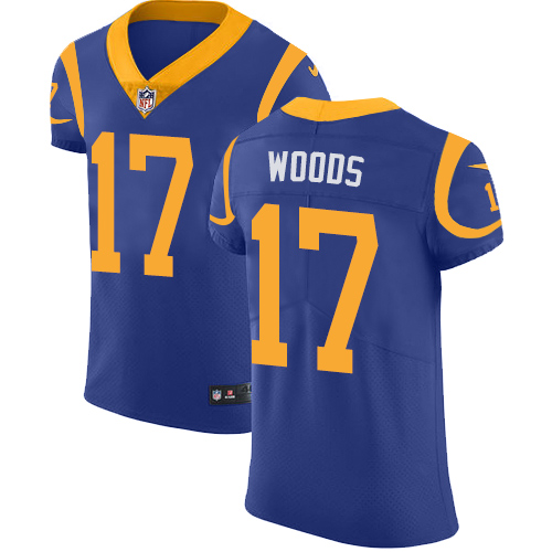 Nike Rams #17 Robert Woods Royal Blue Alternate Men's Stitched NFL Vapor Untouchable Elite Jersey